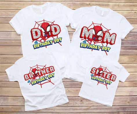 Spider Man Family Shirts, Spidey And His Friends Birthday Party, Spidey And His Amazing Friends Birthday Shirt, Spiderman And Friends Birthday, Spider Man Birthday Shirt, Spiderman Birthday Shirt, Spidey Party, Spiderman Birthday Party Decorations