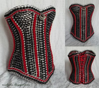 The Art of Can Tabistry: Victorian Hourglass-style Tabistry Corset - Take 2 Corset Tutorial, Pop Can Tabs, Soda Tab Crafts, Soda Can Tabs, Diy Corset, Pop Tab Crafts, Can Tabs, Steampunk Tendencies, Soda Tabs