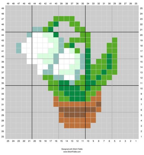 Lily Of The Valley Perler Beads, Lily Of The Valley Cross Stitch Pattern, Pixel Art Pattern Animal Crossing, Lily Of The Valley Pixel Art, Animal Crossing Lily Of The Valley, Animal Crossing Grid Patterns, Lily Pixel Art, Animal Crossing Sweater Design Grid, Animal Crossing Pixel Art Grid