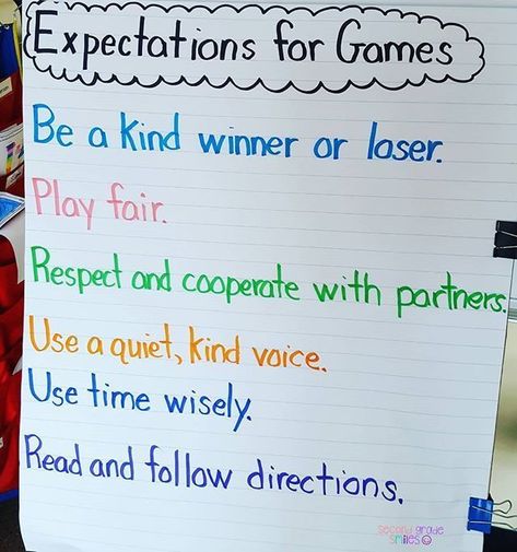 We're learning to be respectful game partners in second grade! #anchorcharts #backtoschool #teachingsecondgrade #iteachsecond #iteachtoo Kindergarten Anchor Charts, Teaching Second Grade, Teaching Third Grade, After School Club, Third Grade Teacher, Primary Teaching, Second Grade Teacher, Teaching First Grade, 2nd Grade Classroom