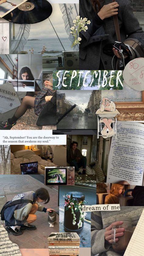 Fall Wallpaper Aesthetic September, September Moodboard Aesthetic, September Mood Board Wallpaper, September Post Ideas, Wallpapers For September, September Birthday Aesthetic, Romanticize September, September Asthetic Wallpers, September Vibes Aesthetic