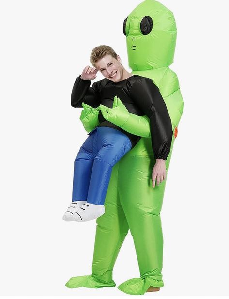 Poptrend Inflatable Alien Costume Inflatable Halloween Costumes Blow Up Alien Costume for Halloween, Easter,Christmas Inflatable Alien, Adult Dinosaur Costume, Costume Dinosaure, Inflatable Dinosaur Costume, Alien Clothes, Easter Bunny Costume, T Rex Costume, Costume Carnaval, Dinosaur Outfit