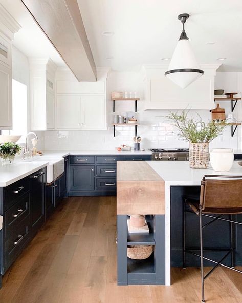 Wow! Check out @studiomcgee’s amazing kitchen in their latest “Northridge Remodel”. We feature @studiomcgee fairly often because quite… Vermont Kitchen, Butcher Block Countertops, Style Deco, Studio Mcgee, Counter Tops, Butcher Block, Home Staging, Decoration Design, Interior Design Kitchen