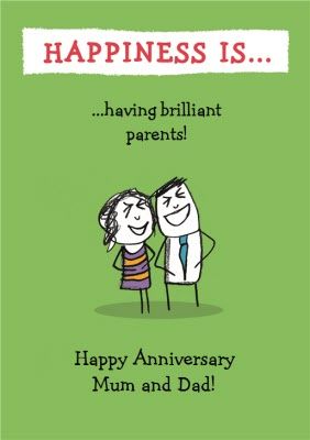 Happiness is Mummy Papa Anniversary Quotes, Parents Wedding Anniversary Quotes, Happy Anniversary Mum And Dad, Happy Anniversary Parents, Anniversary Jokes, Anniversary Wishes For Parents, Retro Birthday Parties, Anniversary Quotes Funny, Happy Birthday Flowers Wishes