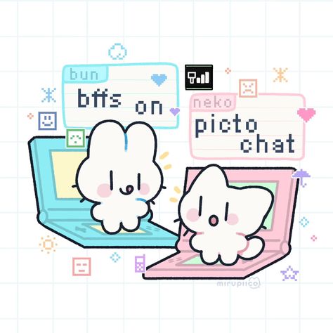 Cute Friends Doodle, Cute Friend Doodles, Cute Best Friend Doodles, Cute Drawing For Best Friend, Cute Animal Friends Drawing, Cat Friends Drawing, Best Friend Drawings, Friends Are Like, Cute Texts