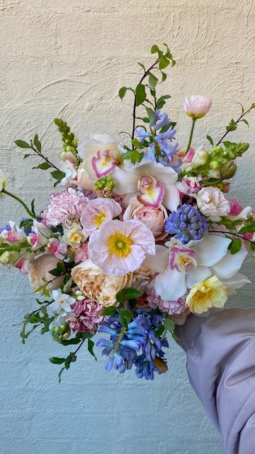 Fairytale Flower Bouquet, Garden Theme Bouquet, Fairytale Wedding Bouquet, Fairycore Bouquet, Fairy Wedding Bouquet, Green And Blue Flower Arrangements, Fairytale Wedding Flowers, Fairy Bouquet, Whimsical Garden Bouquet