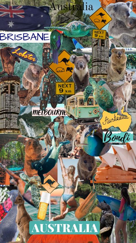 Moving To Australia, Australian Travel, Dream Gift, Brisbane Australia, Dream Holiday, Life Is A Journey, Future Travel, Aesthetic Collage, Travel Scrapbook