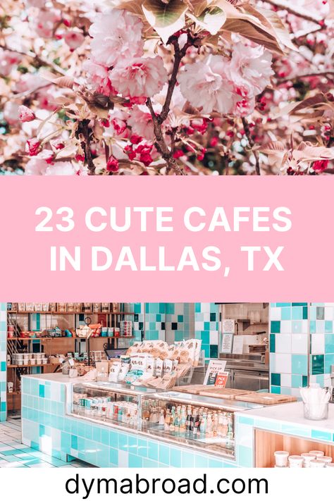 Visiting the cute cafes in Dallas is a lovely activity. There are so many pretty cafes in Dallas and they all look amazing! Dallas Coffee Shops, Dallas Aesthetic, Dallas Activities, Dallas Murals, Usa Vacations, Dallas Bars, Fancy Water, Dallas Travel, Promise Land