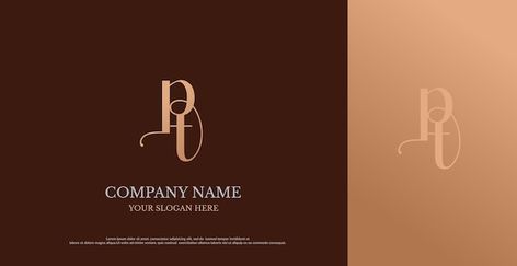 Pt Logo Design, Pt Logo, Royal Frame, Monogram Logo Design, Frame Wedding, Vintage Monogram, Wedding Logos, Wedding Business, Kids Branding