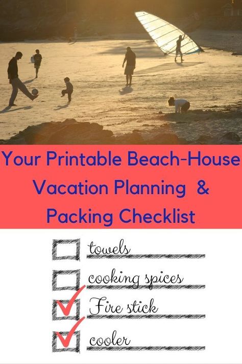 Our printable packing list for your vacation house at the beach. Plus a check list of what to look for when choosing a house for your family #vacationhome #beachhouse #packinglist #planning #printable Beach Vacation Packing, Printable Packing List, Vacation List, Beach House Vacation, Beach House Plan, Beach House Rental, Beach House Plans, Vacation Packing, Beach Rentals