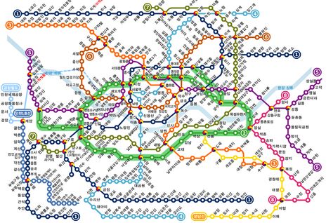 Subway map Seoul. Seoul Subway Map, Korea Subway, Getting A Car, Moving To A New City, Transit Map, Metro Map, Subway Map, Schematic Design, The Underground