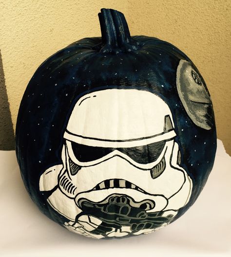 Star Wars Storm Trooper #disney #starwars, #stormtrooper, #starwarspumpkin, #paintedpumpkins, #halloween, #halloweenDIY, #paintedcraftsDIY , #art #acrylicpaint, #kidscrafts, #paintedDIY, #halloweencrafts #halloweendiy #holidaycrafts #holidaydiy #halloweendecorations Mandalorian Pumpkin Painting, Star Wars Pumpkin Painting, Storm Trooper Pumpkin, Spaceship Pumpkin, Astronaut Pumpkin, Stormtrooper Pumpkin, Star Wars Pumpkin, Pumpkin Paintings, Pumpkin Painted