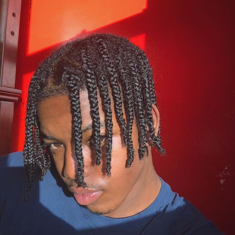 Eli Thomas on Instagram: “More dimes than two bucks 🤞🏾” 3 Strand Braid, Mens Twists Hairstyles, Hair Twists Black, Natural Hair Men, Boy Braids Hairstyles, Braids For Boys, Dreadlock Hairstyles For Men, Dreadlock Styles, Strand Braid