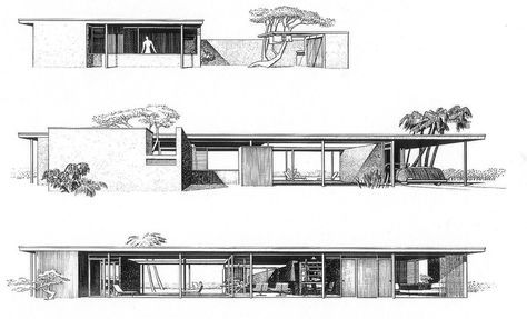 Revere Quality House, Siesta Key, Florida, 1948 | Flickr - Photo Sharing! Villa Inspiration, Paul Rudolph, Siesta Key Florida, Modernist House, Tropical Architecture, Walter Gropius, Architecture Inspiration, Siesta Key, Holiday House