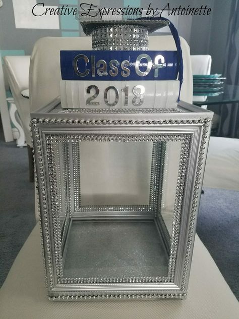 Grad Party Card Box Ideas Gift Table, Graduation Card Holder Ideas, Diy Graduation Card Box Ideas, Graduation Money Box Ideas, Graduation Gift Table Ideas, Grad Party Card Box Ideas, Graduation Card Box Ideas Diy, Graduation Card Box Ideas, Graduation Boxes