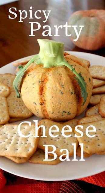 Food Lust People Love: This pumpkin-shaped spicy cheese ball is a great addition to any Halloween or Thanksgiving party table. Pumpkin Shaped Cheese Ball, Spicy Cheese Ball, Shaped Cheese Ball, Ball Cheese, Holiday Cheese, Bacon Wrapped Dates, No Cook Appetizers, Spicy Cheese, Fun Halloween Food