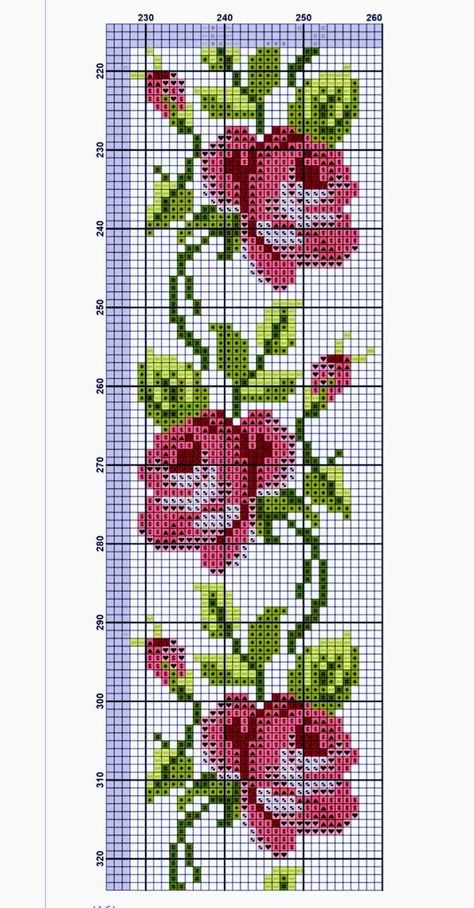 123 Cross Stitch, Cross Stitch Border Pattern, Cross Stitch Patterns 169 Cross Stitch Rose Border Pattern, Cross Stitch Boarders, 123 Cross Stitch, Rose Cross Stitch Pattern, Cross Stitch Border Pattern, Floral Cross Stitch Pattern, Easy Cross Stitch Patterns, Beautiful Cross Stitch Pattern, Cross Stitch Pillow