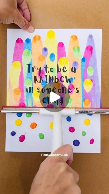 K4 Crafts, Kindy Art, March Preschool, Rainbow Of Possibilities, Kindness Club, Rainbow Quotes, Spring Arts And Crafts, Easy Art For Kids, Rainbow Quote