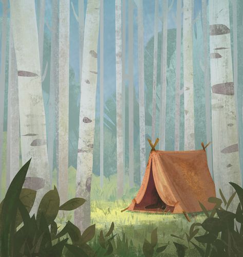 How To Draw Manga, Arte Peculiar, Draw Manga, Forest Illustration, Landscape Illustration, Environment Concept Art, Book Illustration, In The Woods, Pretty Art