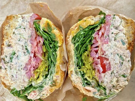 Best Tuna Sandwich, Joe The Juice, Joe And The Juice, Gourmet Sandwiches, Tuna Sandwich, Tuna Salad Recipe, Burgers Sandwiches, Tuna Salad, The Bay Area