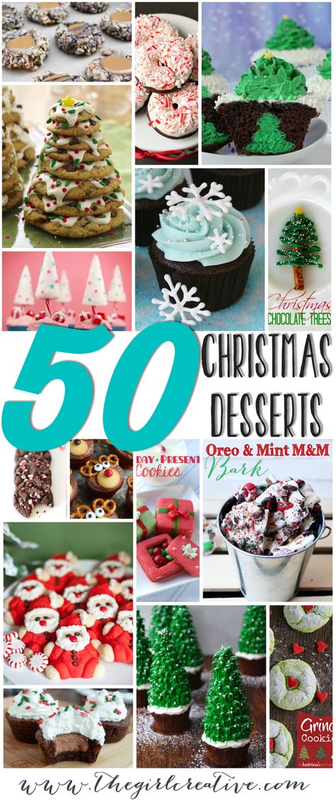 50+ Christmas Desserts - The Girl Creative Christmas Desserts Truffles, Decadent Christmas Desserts, Christmas Bark Recipes, Deco Cupcake, Christmas Bark, Peppermint Recipes, Gingerbread Recipes, Bark Recipes, Truffle Recipes