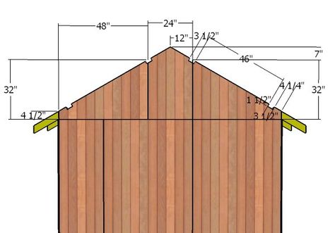 10x12 Gable Shed Roof Plans | HowToSpecialist - How to Build, Step by Step DIY Plans Shed 10x12, Studio Greenhouse, Building A Shed Roof, 10x12 Shed, 10x12 Shed Plans, Roof Sealant, Shed Studio, Roofing Design, Roof Trim