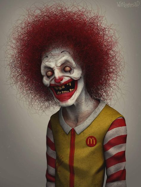 Creepy Clown Pictures, Evil Cartoon Characters, Dope Cartoons, Clown Horror, Clown Tattoo, Bizarre Art, Evil Clowns, Scary Clowns, Creepy Clown