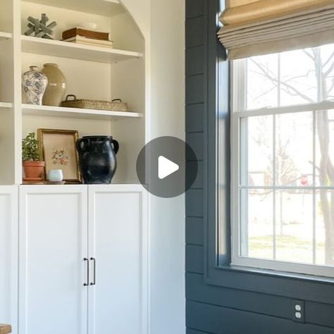 Callie Plemel on Instagram: "Ikea hacks are my favorite DIY. We’ve done a few in our home using Billy bookcases as a base now. This time we turned two of them (with four Oxberg doors) into the built-in arched cabinet of my dreams. 😍 Our living space finally feels “done.” And I have extra storage behind closed doors (looking at you, cable/tv box and kid’s toys) while also having shelves to display some favorite decor pieces. Total cost, including the shelves and doors (and crown, wood, trim, Billy Bookcase, Closed Doors, Extra Storage, Toy Storage, Ikea Hack, Storage Cabinet, Decorative Pieces, Bookcase, Diy Decor