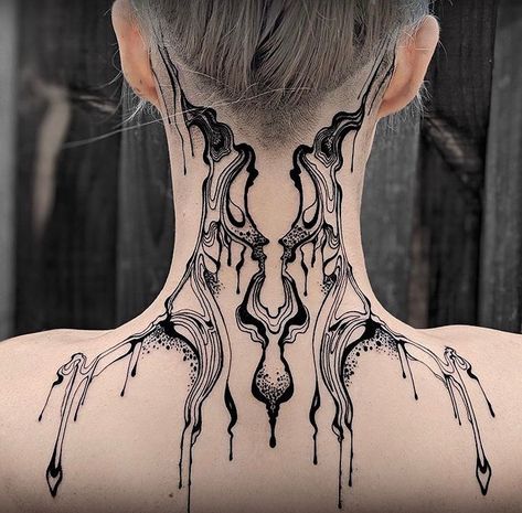 @tattooculturemag shared a photo on Instagram: “Neck linework by tattooist @amaltheatattoos  __ #lineworktattoo #necktattoos #patterntattoo #blacktattoos #blackworkers #tattooart…” • Aug 16, 2020 at 9:40am UTC Flower Neck Tattoo, Cute Elephant Tattoo, Cyberpunk Tattoo, Best Neck Tattoos, 16 Tattoo, Throat Tattoo, Web Tattoo, Neck Tattoos Women, Harry Potter Tattoos