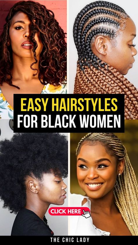 Easy Hairstyles for Black Women to Rock This Thanksgiving Hair Styles For 50+ Black Women, Thanksgiving Hairstyles For Black Women, Thanksgiving Hairstyle, Easy Hairstyles For Black Women, Thanksgiving Hairstyles, Thanksgiving Hair, Low Buns, Sleek Updo, 50 Hair