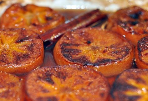 http://www.thekitchn.com/recipe-baked-persimmons-100739 Persimmon Recipes, The Joshua Tree, Persimmon, Fruit Recipes, Joshua Tree, Vegan Desserts, Home A, The Oven, Fall Recipes