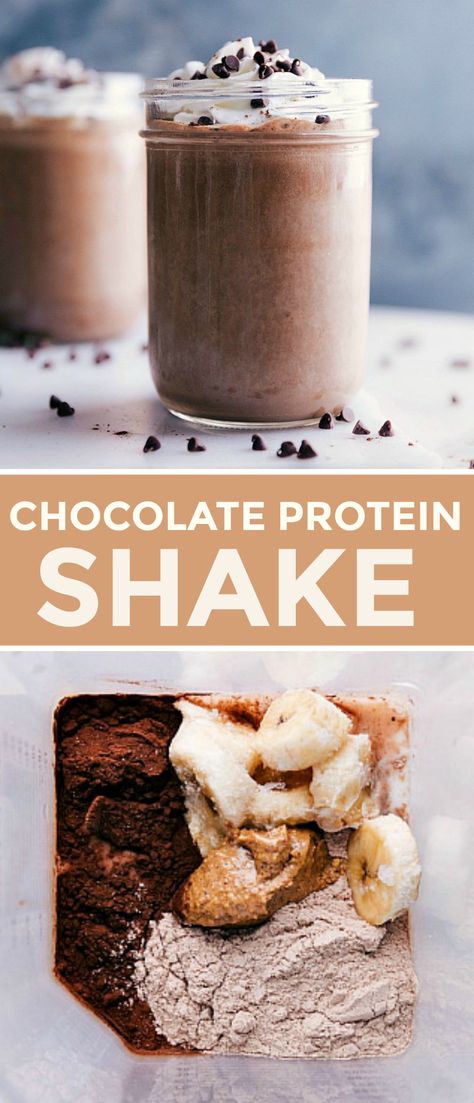 Chocolate Protein Shake Recipes For Muscle Gain, Milkshake With Protein Powder, Thick Chocolate Protein Shake, Smoothie Recipes Healthy Protein Powder, Shake Ideas Healthy, Protein Shake Chocolate Powder, Protein Shake With Chocolate Protein, Healthy Breakfast Milkshake, Breakfast Milkshake Healthy