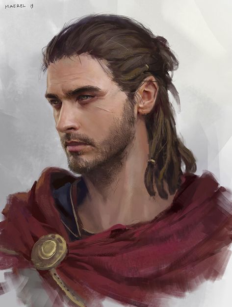 Assassin's Creed Odyssey, Assassins Creed Art, Assassins Creed Odyssey, Heroic Fantasy, Fantasy Portraits, Human Male, Dungeons And Dragons Characters, Fantasy Male, Assassin’s Creed