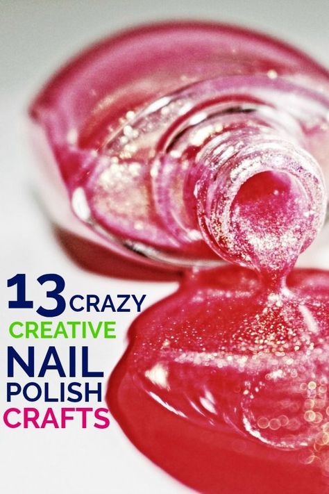 Nail Polish Crafts Diy, Empty Nail Polish Bottles, Nail Polish Jewelry, Old Nail Polish, Polish Crafts, Nail Polish Crafts, Makeup Drawer, Nail Polish Storage, Diy Nail Polish