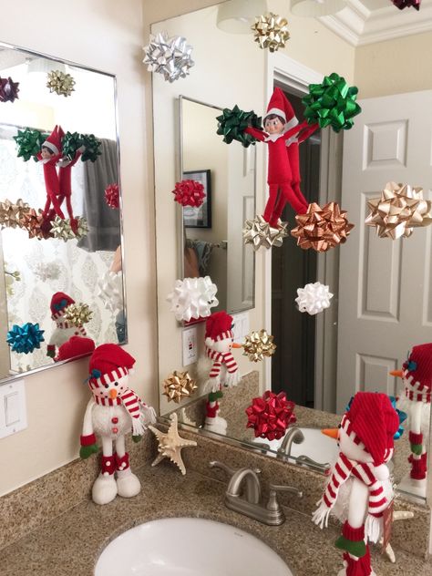 Elf On The Shelf Bow Ideas, Elf On The Shelf Bows, Elf Ideas, Shelf Ideas, On The Shelf, Pretty And Cute, The Elf, Wonderful Time, Elf On The Shelf