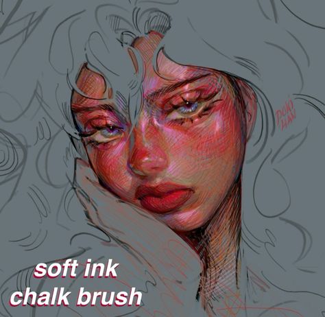 Free Procreate Soft Ink Chalk Brush | LIBRIUM Procreate Downloads, Brush For Procreate, Best Procreate Brushes, Digital Brushes, Free Brushes, Free Procreate, Painting Reference, Procreate Brushes Free, Procreate Ipad Art