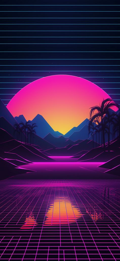 Purple Synthwave, 80s Background, Synth Wave, Synthwave Art, Wave Wallpaper, Vaporwave Wallpaper, Neon Noir, Vaporwave Art, Retro Wave