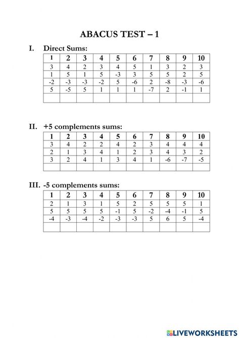 Abacus Level 1 Worksheet, Abacus Worksheet For Kids Level 1, Abacus Worksheet, Abacus Math, Big Friends, Extra Work, Kids Library, Math Activities Preschool, Mental Math