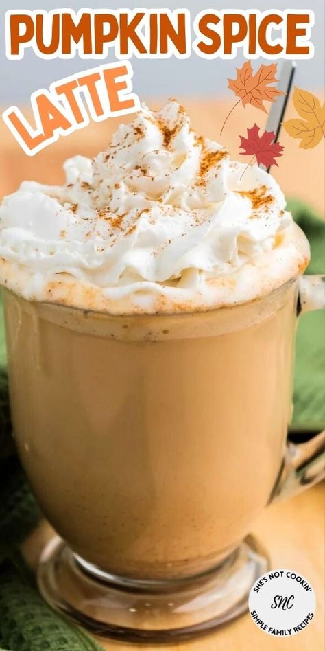 Pumpkin Spice Latte At Home, Pumpkin Gooey Butter Cake, Autumn Drink, Pumpkin Dump Cake Recipe, Pumpkin Spice Latte Recipe, Pumpkin Streusel Muffins, Coffee Syrups, Starbucks Pumpkin Spice Latte, Latte At Home