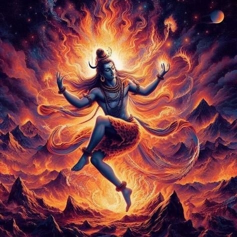 Nataraja Shiva Painting, Shiva Cosmic Dance, Nataraja Images, Tandava Shiva, Cosmic Shiva, Lord Shiva Dancing, Shiva Dance, Nataraja Shiva, Hindu Iconography