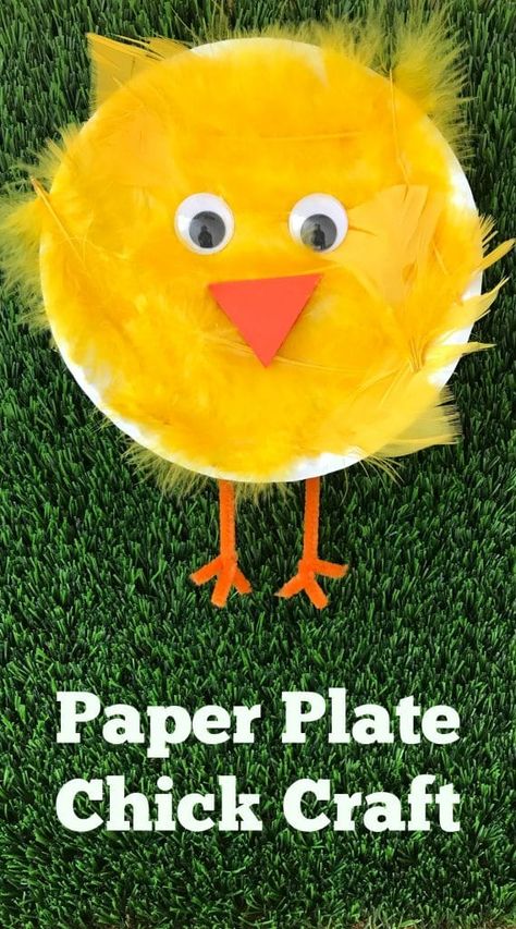 Chick Craft, Påskeaktiviteter For Barn, Diy Toddler Toys, Craft Spring, April Crafts, Spring Craft, Craft Kids, Spring Crafts For Kids, Diy Toddler