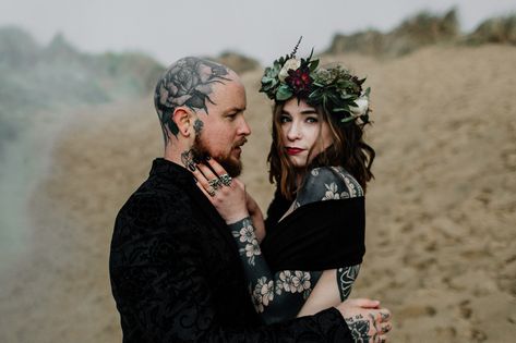 Nyc Editorial, Alternative Couple, London Editorial, Stylish Couples, Alternative Wedding Photography, Pagan Wedding, Indie Wedding, Kent Wedding, Alternative Wedding Dresses