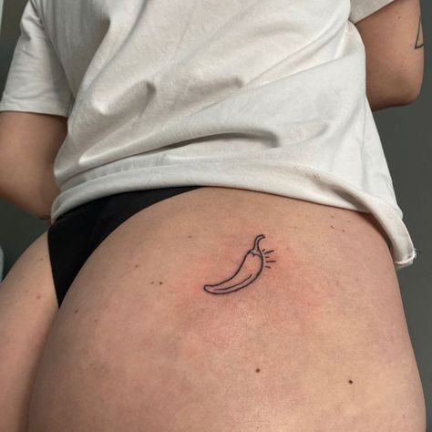 Bratty Tattoo, Tattoo Ideas On Buttcheek, Hip Tattoo Big, Cheeky Tattoos For Women, Hip Tattoos Women Big, Name On Buttcheek Tattoo, Bite Me Tattoo Buttcheek, Bum Cheek Tattoo Women, Small Bum Tattoo