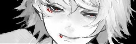 Juuzou Suzuya Header, Manga Banner Aesthetic, Tokyo Ghoul Header, Tokyo Ghoul Banner, Banner Manga, White Twitter Header, Anime Banners, Manga Banner, Juuzou Tokyo Ghoul