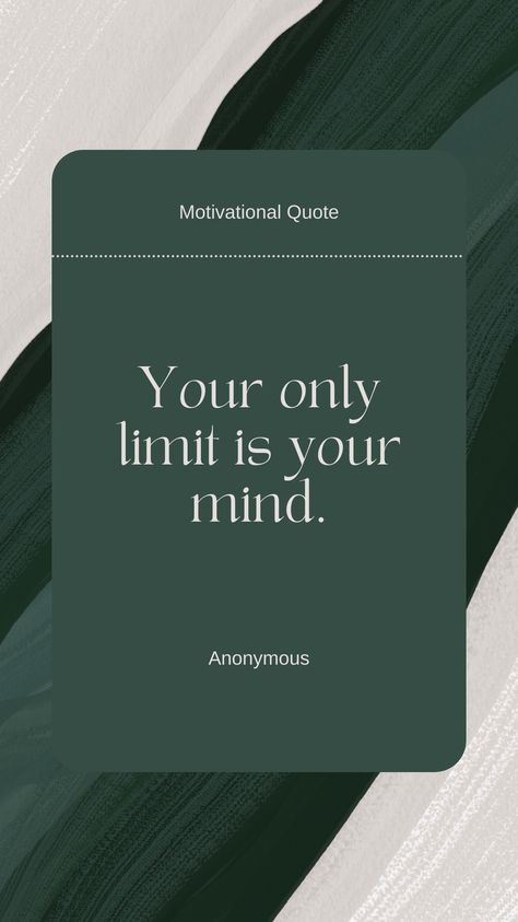 Break free from mental barriers with this powerful quote. Your only limit is your mind. Save this to remind yourself of your limitless potential. Remind Yourself, Mindset Quotes, Break Free, Powerful Quotes, Motivational Quotes, Mindfulness, Quotes