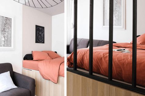 IKEA Bed Hacks: Clever Ideas for a Stylish Bedroom Over Bed Storage Ikea Hack, Storage Around Bed Ikea, Ikea Over Bed Storage, Ikea Overbed Storage, Ikea Storage Bed Hack, Bookcase Bedframe Ikea Hackers, Ikea Storage Bed, Brimnes Bed, Storage Hacks Bedroom