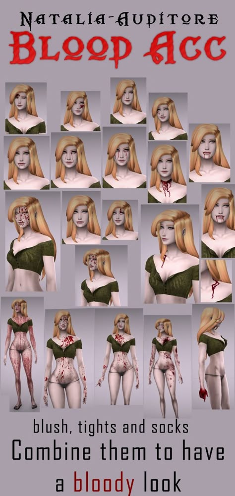 Blood acc | Natalia-Auditore on Patreon Sims 4 Vampire Skin Details, Sims 4 Cc Blood Stains, Creepy Sims 4 Cc, Sims 4 Creepypasta Cc, The Sims 4 Vampire Cc, Sims 4 Blood Cc, Sims 4 Cc Monster, Sims 4 Vampire Cc, Natalia Auditore