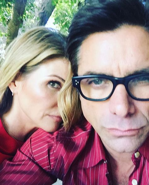 Aww!: Lori Loughlin Wishes 'Full House' Costar John Stamos a Happy Birthday in a Sweet Instagram Post Uncle Jesse And Aunt Becky, Aunt Becky, Set Pictures, Uncle Jesse, Lori Loughlin, John Stamos, Fuller House, Full House, 2 Set