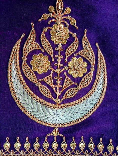 Marodi Work Designs, Mughal Embroidery Motifs, Buta Design Hand Work, Marori Work Embroidery, Dori Work Embroidery Design, Traditional Embroidery Designs, Marodi Embroidery, Marori Work, Marodi Work