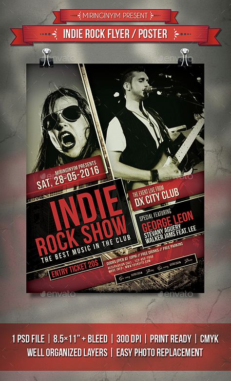 Indie Rock Flyer / Poster Template PSD. Download here: http://graphicriver.net/item/indie-rock-flyer-poster/15203621?ref=ksioks Audition Poster Design, Audition Poster, Poster Rock, Sport Bar, Poster Template Design, Flyer Design Layout, Music Flyer, Party Flyers, Gig Poster